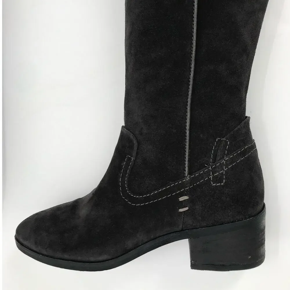 Dolce Vita Women's Gray Suede Knee High Boots Size 6
